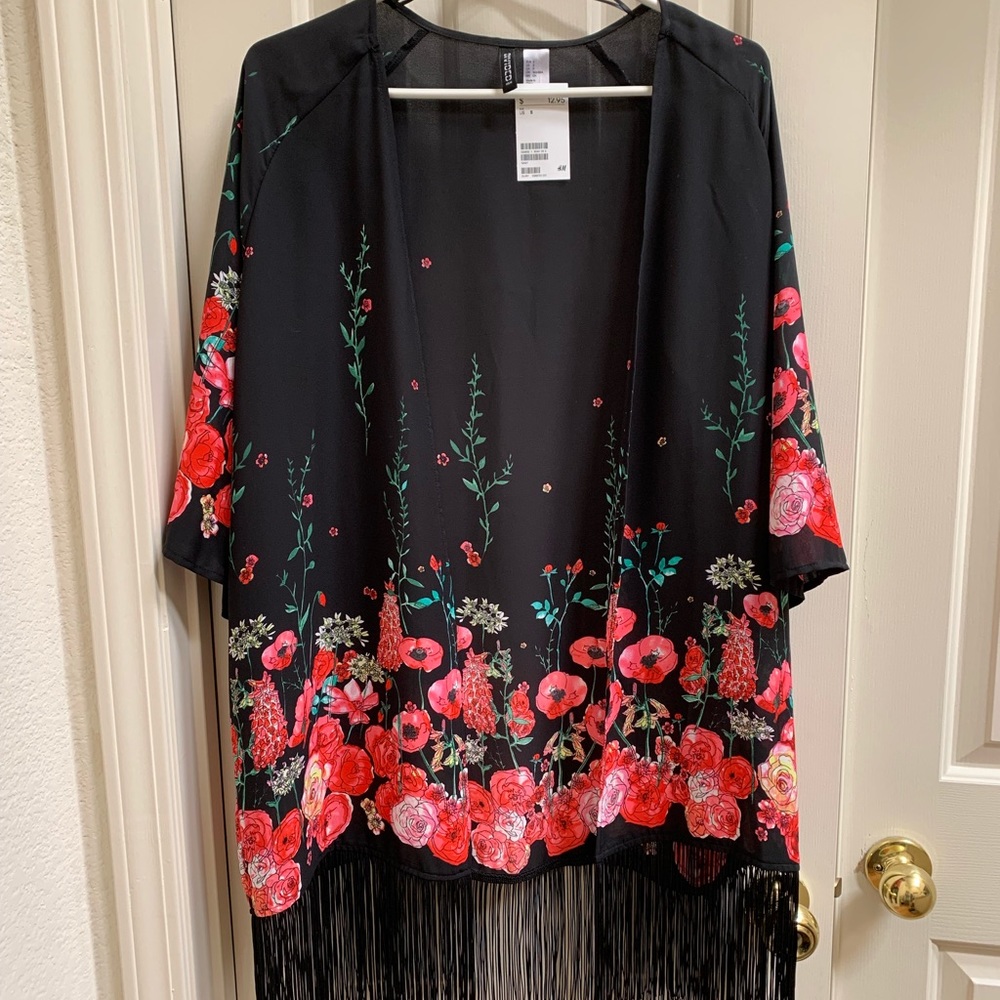 NWT Floral Print Kimono H&M